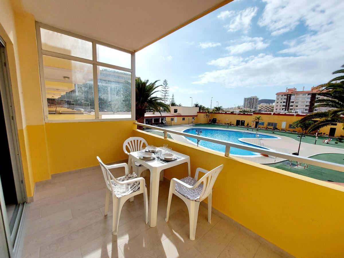 Sunny Cozy Nice Apartment Loscristianos Wifi,Pool Los Cristianos  Ngoại thất bức ảnh