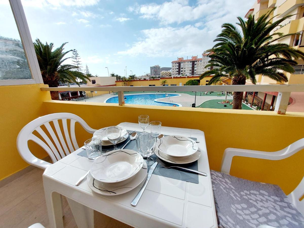 Sunny Cozy Nice Apartment Loscristianos Wifi,Pool Los Cristianos  Ngoại thất bức ảnh